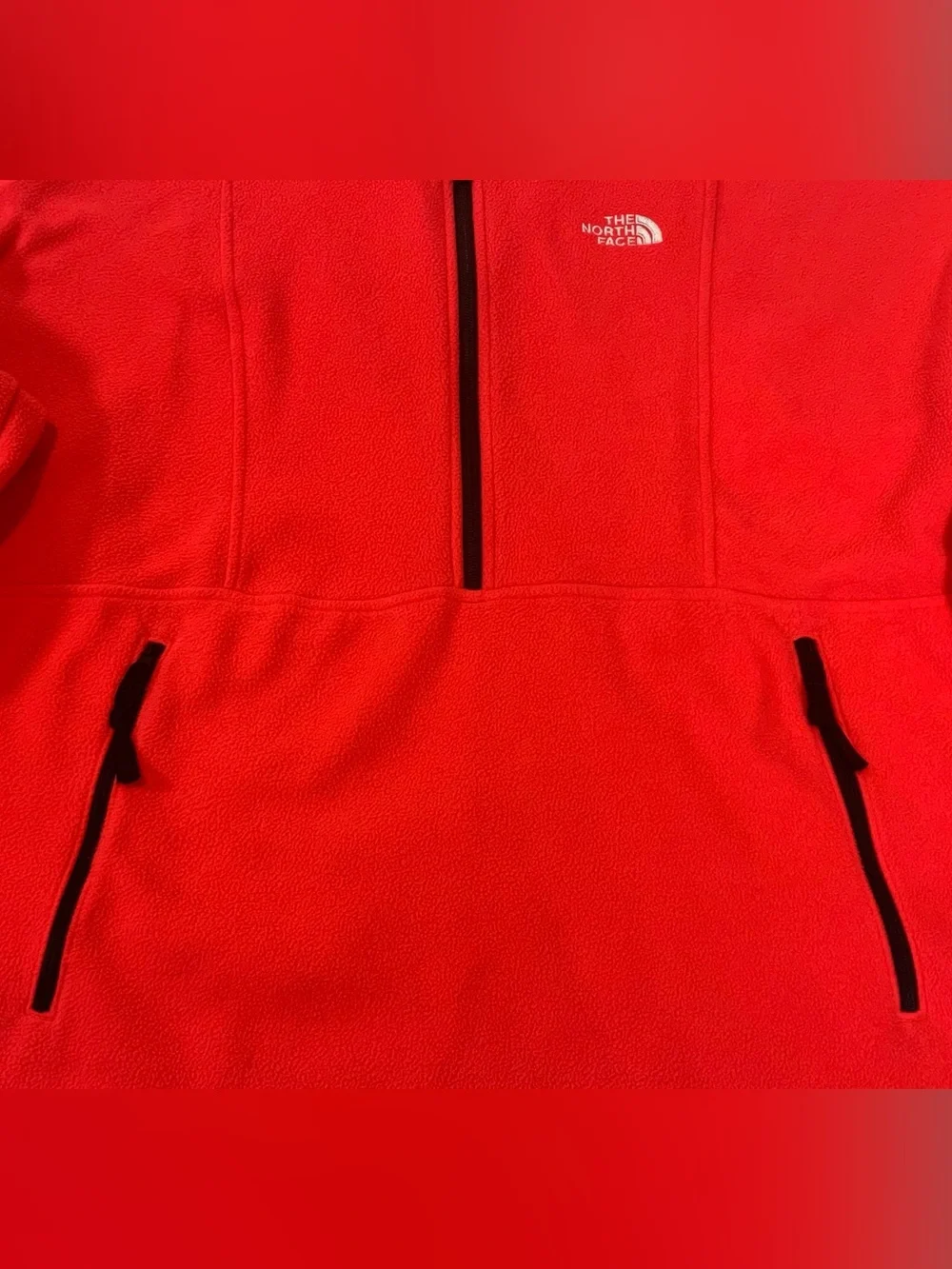 The North Face Coral Fleece Pullover 1/4 Half Zip Jacket Mens L Outdoors